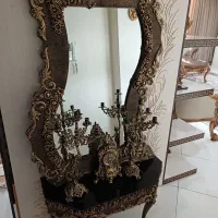 میز تلویزیون سینما خانواده.و آینه شمع دان