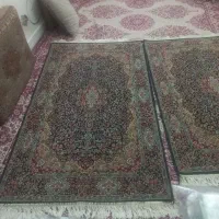 یک جفت فرش مهشبنی زمینه سرمهای|فرش|تهران, بریانک|دیوار