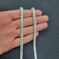 زنجیر نقره مردانه ایتالیایی مدل فرانکو (گردنبند)