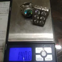 انگشتر موزانایت درشت