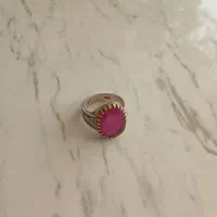 انگشتر نقره یاقوت سرخ