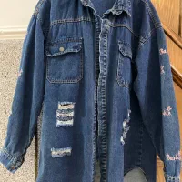 ست مانتو و شلوار لی دخترانه