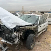 زانتیا تصادفی مدل ۸۹ سفید|خودرو سواری و وانت|قزوین, |دیوار