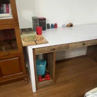 میز کامپیوتر کتابخانه دار|مبلمان اداری|مشهد, کلاهدوز|دیوار