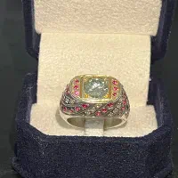 تعدادی انگشترنقره دستساز جواهری موزونایت اوپال و.