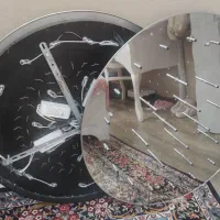 لوستر سقفی کریستال گرد بزرگ لاکچری درحد نو|لوستر و چراغ آویز|اردبیل, |دیوار