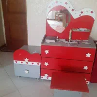 کمد دراور دخترونه با کشووصندلی ارایشی