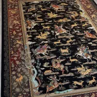 فرش ستاره کویر کاشان در ابعاد مختلف/کرم فیلی لاکی|فرش|شیراز, لاله|دیوار