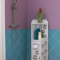 شلف ایستاده حمام مدل کنجی قد 80 کمدی جادستمالی|لوازم حمام|مشهد, مقدم|دیوار