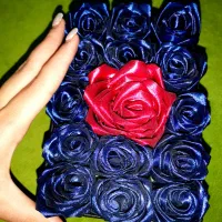 کادو ولنتاین باکس گل گل روبانی