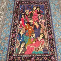 فرش ابریشم دست بافت