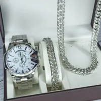 ست دستبند،گردنبند ساعت مدلGoltrio/جذاب و باکیفیت