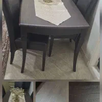 میزنهارخوری باصندلی چرم سالم سالم