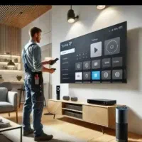 نصاب تعمیر و تنظیم تلویزیون وانتن