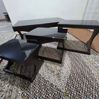 جلو مبلی به همراه سه عدد میز عسلی و میز تلویزیون|مبلمان خانگی و میز عسلی|کرج, حیدرآباد|دیوار