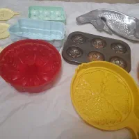 قالب کیک وژله،   و اردورخوری.  جای آبلیمو  نمک پاچ|ظروف پخت‌وپز|قم, صفائیه|دیوار