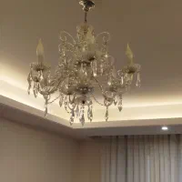 لوستر کریستال 6و4شاخه|لوستر و چراغ آویز|کرج, عظیمیه|دیوار