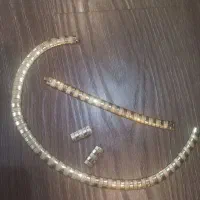 ست گردنبند دستبند گوشواره استیل رنگ‌ثابت
