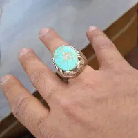 انگشتر فیروزه نقره عیار بالای ۹۲۵