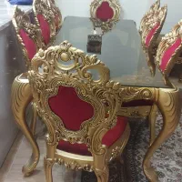 صندلی و میز ناهارخوری ۸ نفره .پلیمری ‌|میز و صندلی غذاخوری|تهران, شهرک آزادی|دیوار