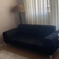 مبل کاناپه تک مشکی کاملا نو و استفاده نشده