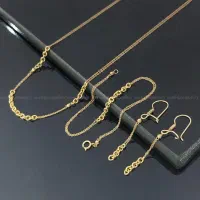 سرویس کارتیر نیم ست  دستبند استیل رنگ ثابت