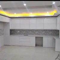 ساخت کابینت ام دی اف وهایگلاس کمد دیواری درب چوبی|خدمات پیشه و مهارت|اهواز, پردیس|دیوار