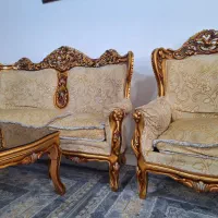 مبل سلطنتی ۸نفره تمیز|مبلمان خانگی و میز عسلی|قم, زنبیل آباد|دیوار