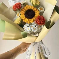 گل های دست بافت