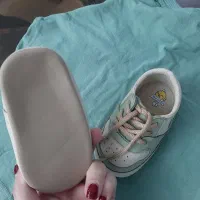 پاپوش  سایز ۳ ، رنگ کرم-سبز|کفش و لباس بچه|محمدیه-قزوین, |دیوار