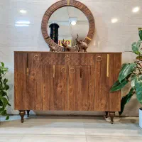 آینه و کنسول مدل رومی آیینه کنسول (قهوه ای گرونتر)|بوفه، ویترین، کنسول|مشهد, خواجه ربیع|دیوار