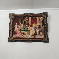 ۲عددتابلو فرش ابریشمی زیبا۱۲۰۰شانه نخ نانو درحدنو