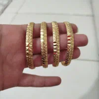 النگوهای رنگ ثابت مدل طلا روسی سایز 2