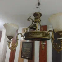 لوستر ۳ شاخه طرح برنز بدون خط وخش|لوستر و چراغ آویز|تهران, دانشگاه شریف|دیوار