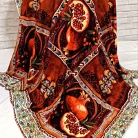 رومیزی مخمل یلدایی|پرده، رانر، رومیزی|نجفآباد, رجایی شمالی|دیوار