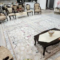 فرش۶متری تبریز تمام نخ گلبرجسته۱۲۰۰شانه نونوجهاز