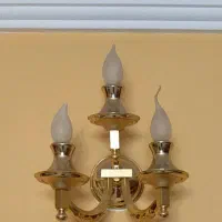 لوستر ۱۸ شاخه طلایی برند|لوستر و چراغ آویز|همدان, |دیوار