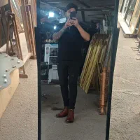 آینه فلزی پایه قاب عکسی|آینه|کرج, کلاک پایین|دیوار