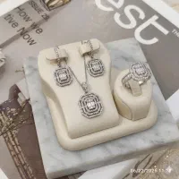 نیم ست جواهری نقره طرح باگت