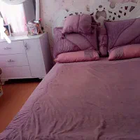 تخت دو تا پا تختی تشک آینه و دراور