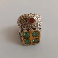 انگشتر نقره دست ساز قلمزنی مردانه و زنانه