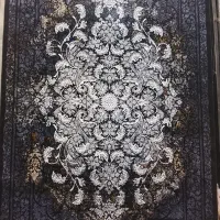 فرش ۹متری ۷۰۰ شانه درجه یک سرمه ای