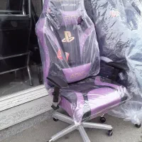 صندلی جکدار گیمینگ پایه کروم زیر پایی دار و ساده|صندلی و نیمکت|اردبیل, |دیوار