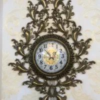 ساعت دیواری برنز تمیز و سالم
