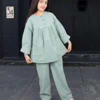 ست کتان دخترانه