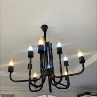 لوستر ۱۰ شاخه فلزی