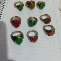 فروش ۹عددانگشتر نقره|کلکسیون اشیاء عتیقه|نکا, |دیوار