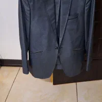 کت وشلوار رنگ طوسی پررنگ سایز۴۶