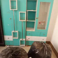 کمد کودک با تخت|تخت و صندلی بچه|اقبالیه, |دیوار