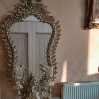 آینه شمعدان کاملا سالم طرح برنز